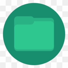 Green Filemanager Minimal Folder - Manager Icon png