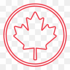 Maple Leaf In Circle Stroke - Transparent PNG u0026 SVG vector file Leaf In Cirlcw