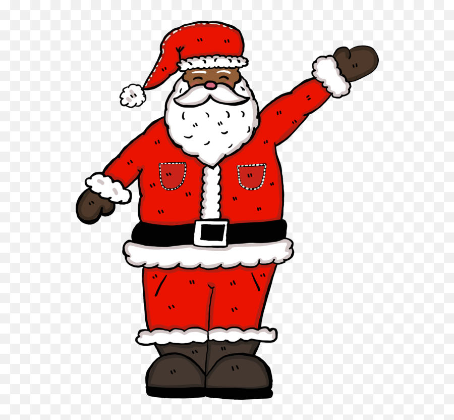 Cartoonfictional Charactersanta Claus Png Clipart - Black Santa Claus Free,Santa Png