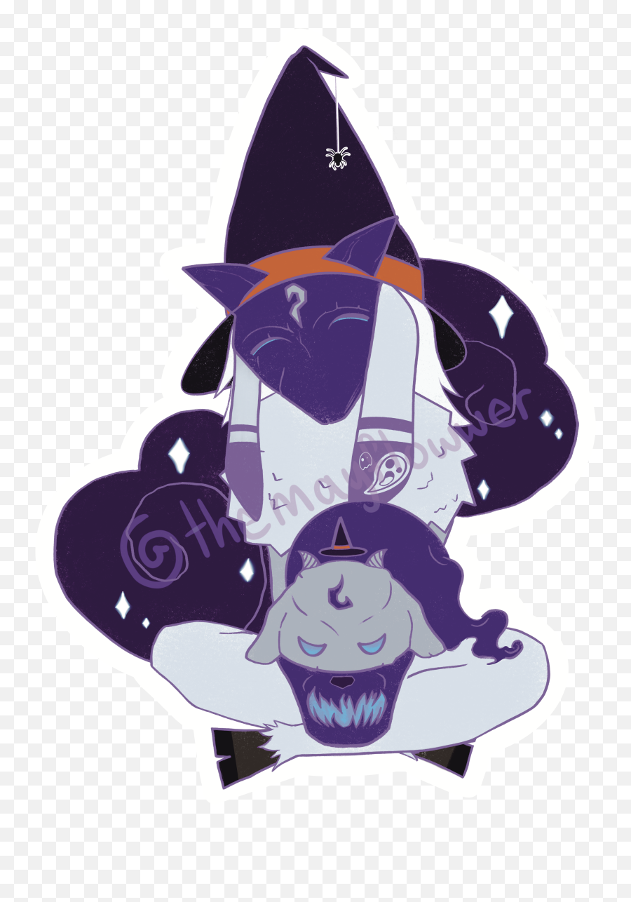 My Friend Made A Spooky Kindred Sticker Kindredmains - Fictional Character Png,Gromp Icon