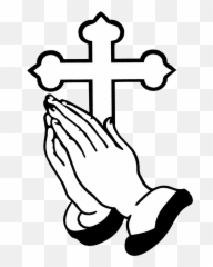 Place Goodsamaritan - Praying Hands With Cross Clipart And png