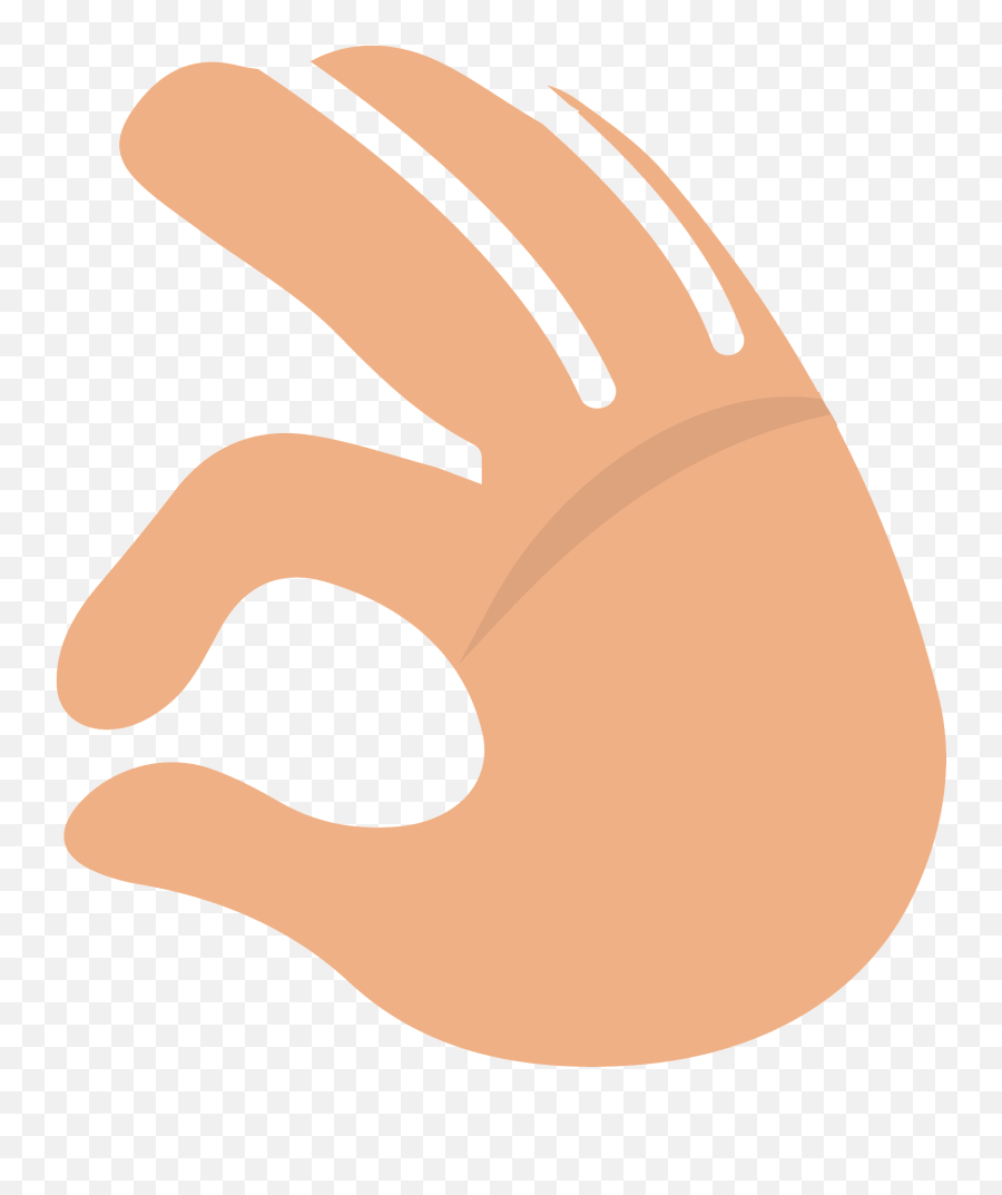 Ok Hand Emoji Clipart Free Download Transparent Png - Sign Language,Like Hand Icon