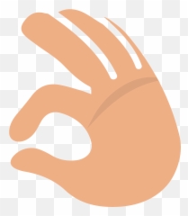 Ok Hand Emoji Clipart Free Download Transparent Png - Sign Language