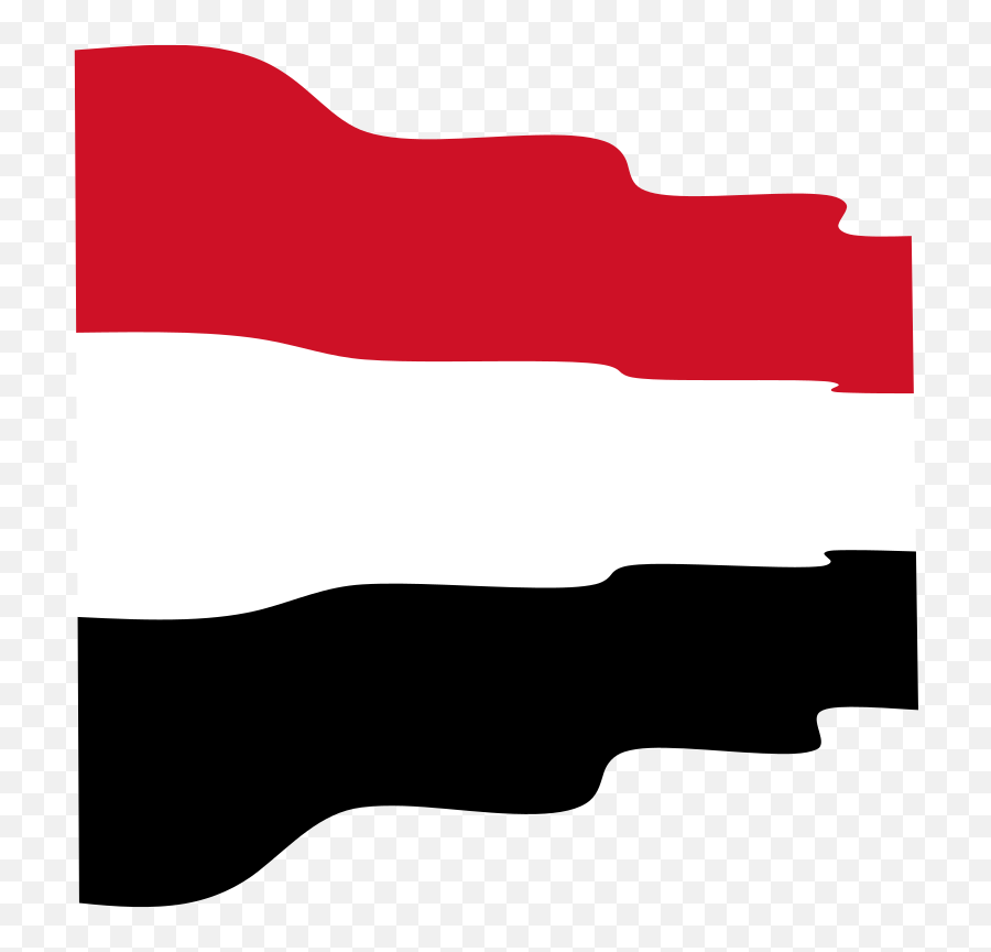 Waving Flag Of Yemen - Openclipart Horizontal Png,Waving Flag Icon