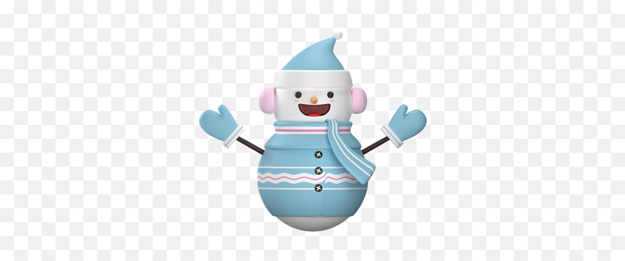 Snowman Smiley 3d Illustrations Designs Images Vectors Hd - Fictional Character Png,Snowman Icon Free