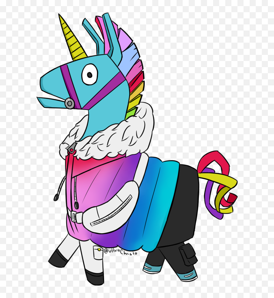 Brollama As Soon I Saw Him Knew Had To Do This R - Unicorn Png,Fortnite Llama Icon
