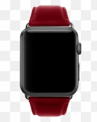 Red Luxury Leather Strap For Apple Watch 4244mm Buy - png