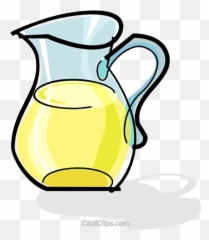 Jug Of Lemonade Royalty Free Vector Clip Art Illustration - Clipart Jug Png,Pitcher Png