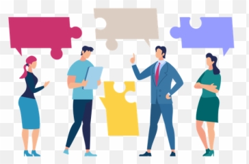 Best Premium Business Team Discussion Illustration Download - Teamwork Vector png