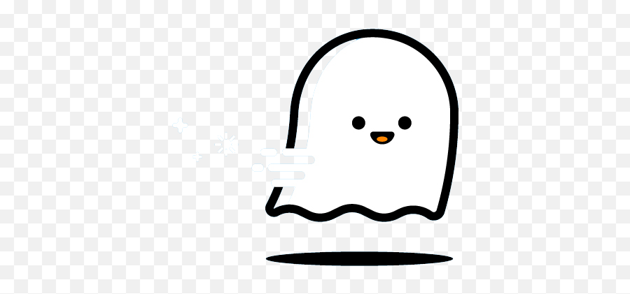 Cute Ghost Lines Png Download - Cute Cartoon Ghost Png,Action Lines Png