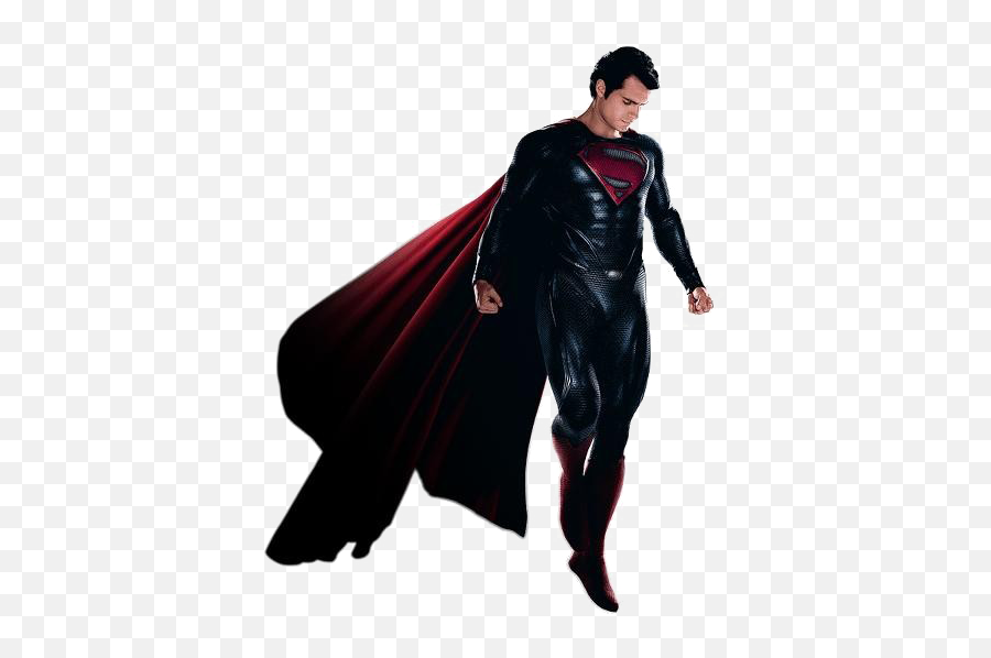 Henry Cavill Man Of Steel Superman Png - Black Man Of Steel Suit,Superman Flying Png