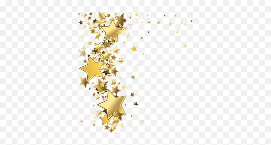 New Year Silvester Sparkles Etoiles Stars Sterne Deco Gold - Gold Star Vector Free Png,Gold Sparkles Png
