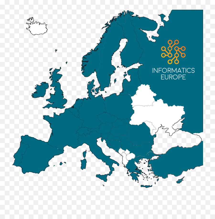 Informatics Europe - Informatics Education Religious Map Of Europe Png,Europe Map Png