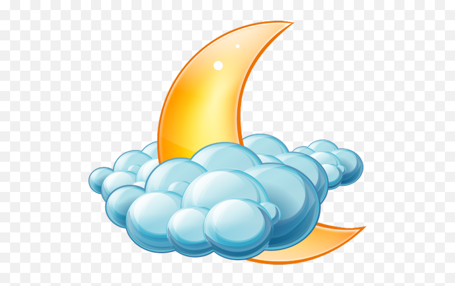 Cloudy Night Icon Large Weather Iconset Aha - Soft Team Partly Cloudy Night Weather Symbol Png,Night Png