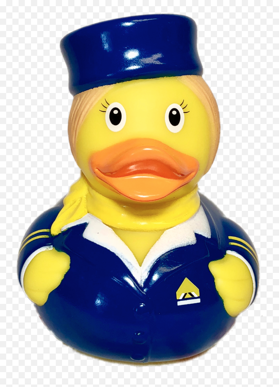 Stewardess Rubber Duck - Bath Toy Png,Rubber Duck Transparent