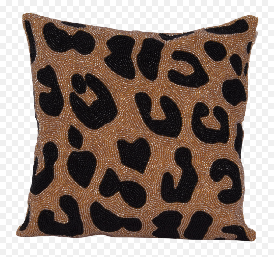 Small Beads Cushion Leopard Print All - Over Cushion Png,Leopard Print Png