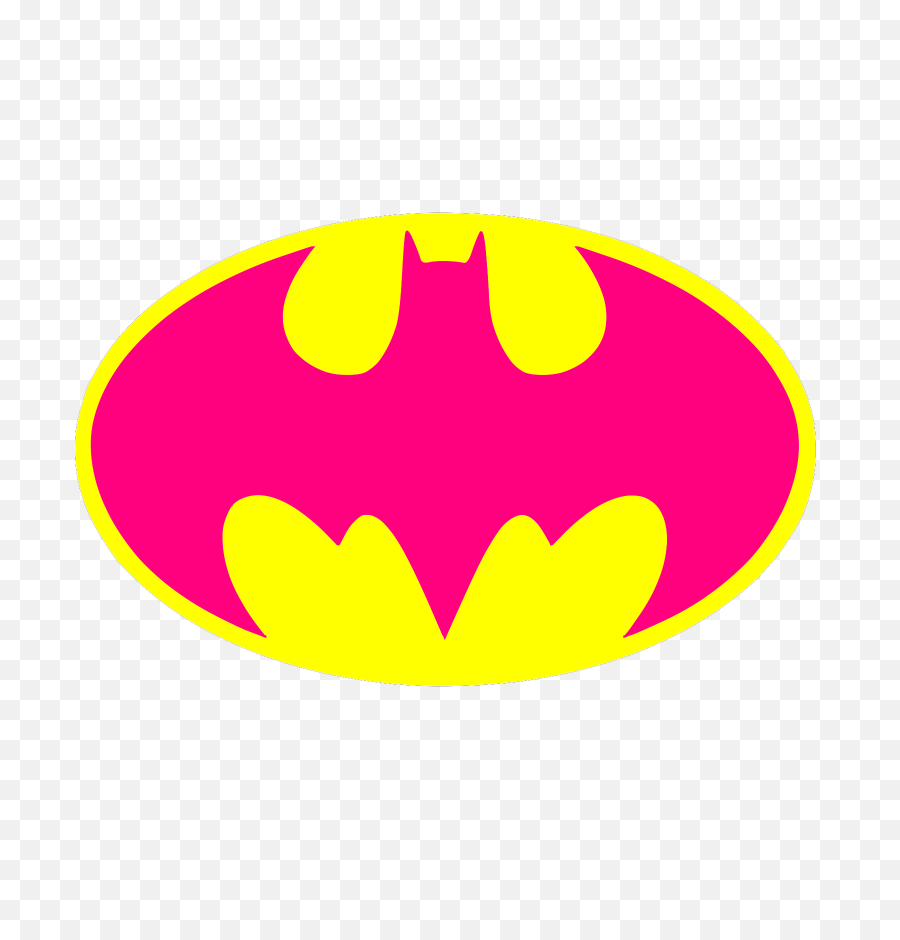 Hot Pink Batman Logo Clip Art - Vector Clip Art Batman Logo Pink Png,Pictures Of Batman Logos