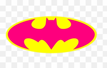 Hot Pink Batman Logo Clip Art Clkercom - vector clip art png
