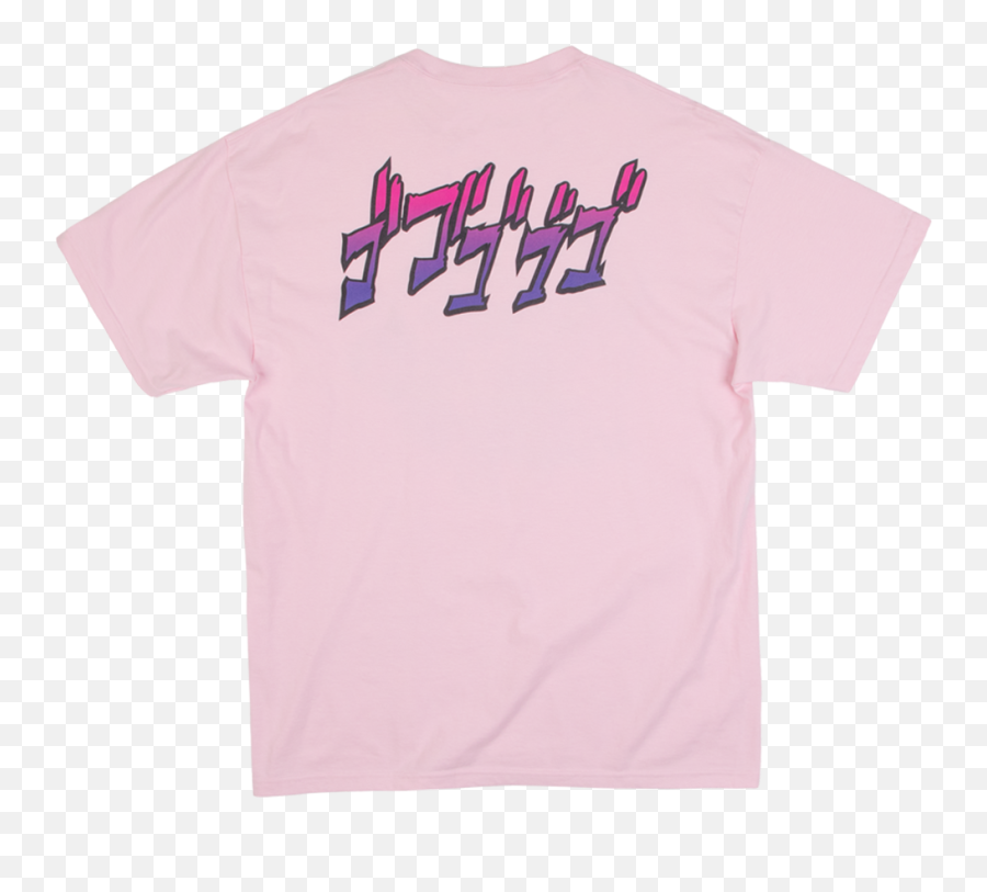 Jojou0027s Bizarre Adventure Jotaro Platinum Pink Teeu2013 Atsuko - Active Shirt Png,Jojo Text Png