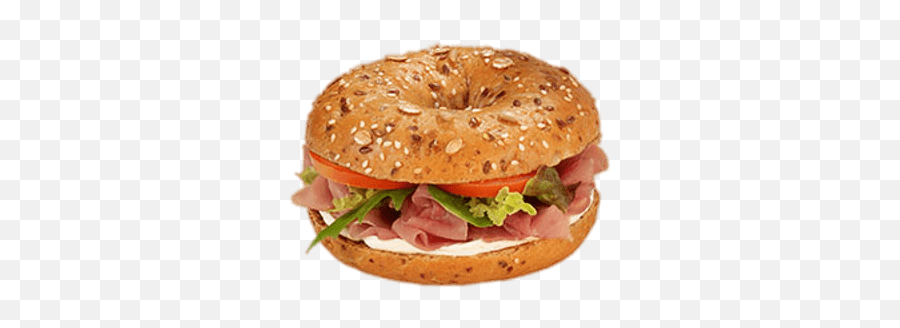 Bagel Ham Transparent Png - Stickpng Bagel Jamon Png,Bagel Transparent