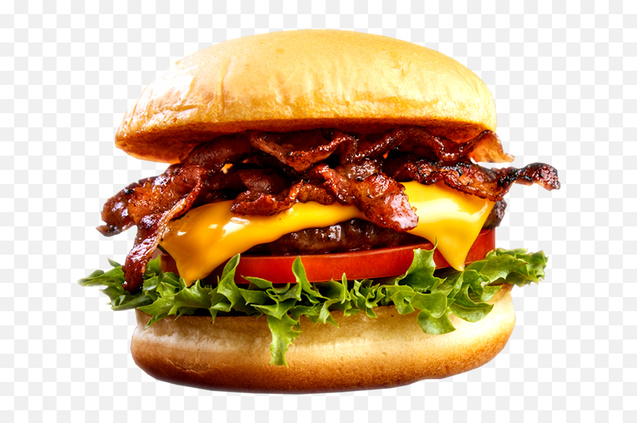 Hamburger Cheeseburger French Fries Fast Food Bacon - Bacon Beef Cheese Burger Png,Burger And Fries Png