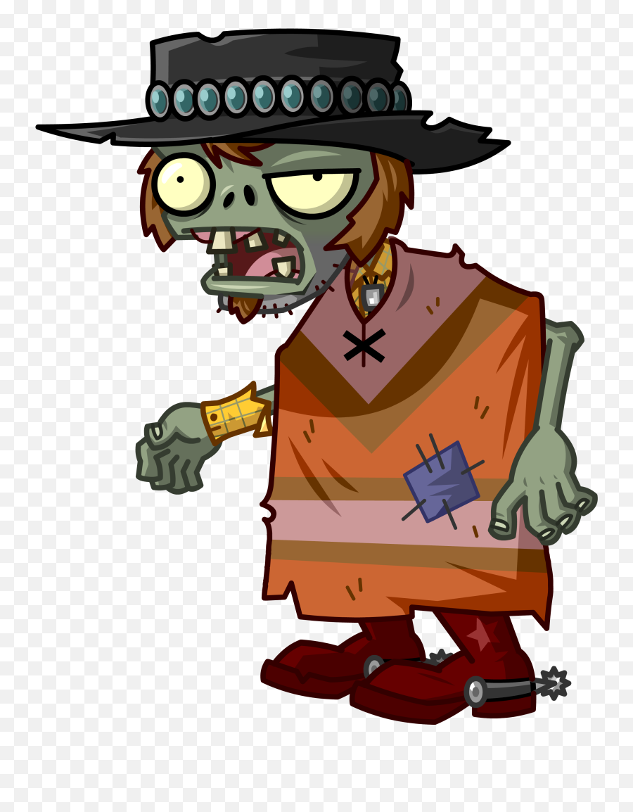 Zombie Plants Vs Zombies - Pvz 2 Poncho Zombie Png,Transparent Zombie