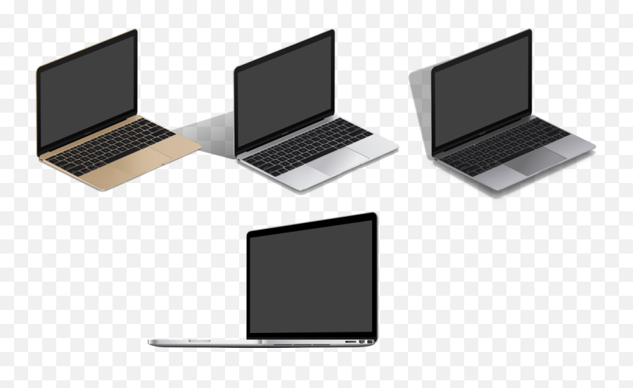 Laptop Clipart Mockup Picture - Macbook Isometric Png,Laptop Mockup Png