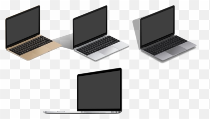 Laptop Clipart Mockup Picture - Macbook Isometric Png