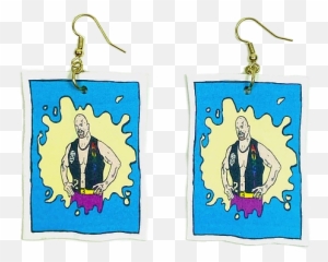 Stone Cold Steve Austin Earrings - Solid Png,Stone Cold Png