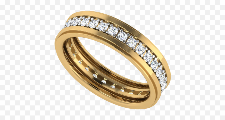 The Floating Diamonds Eternity Couple Band - Engagement Ring Png,Diamonds Falling Png
