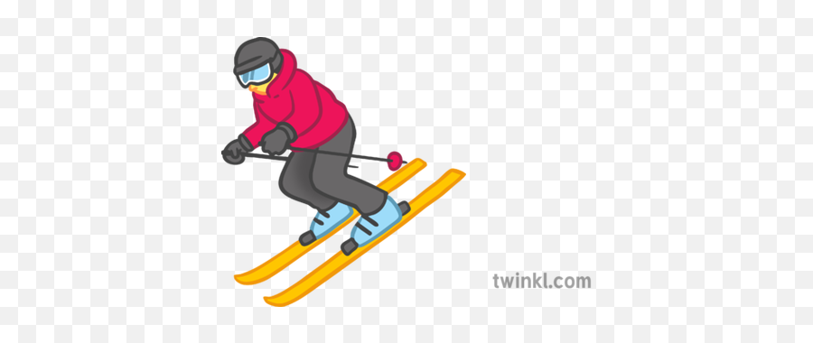 Skiing Emoji Figure Only Emoticon Sports Snow Symbol Sms - Ant Carrying Clipart Bw Png,Emogi Png