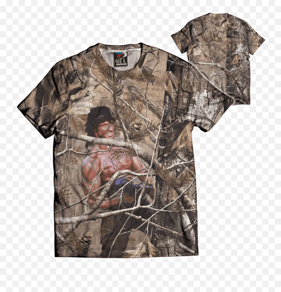 Unreal Tree John Rambo American Af - Aaf Nation Realtree Camo Png,Rambo Png