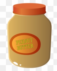 Peanut Butter Jar Png Hd - Cartoon Transparent Background