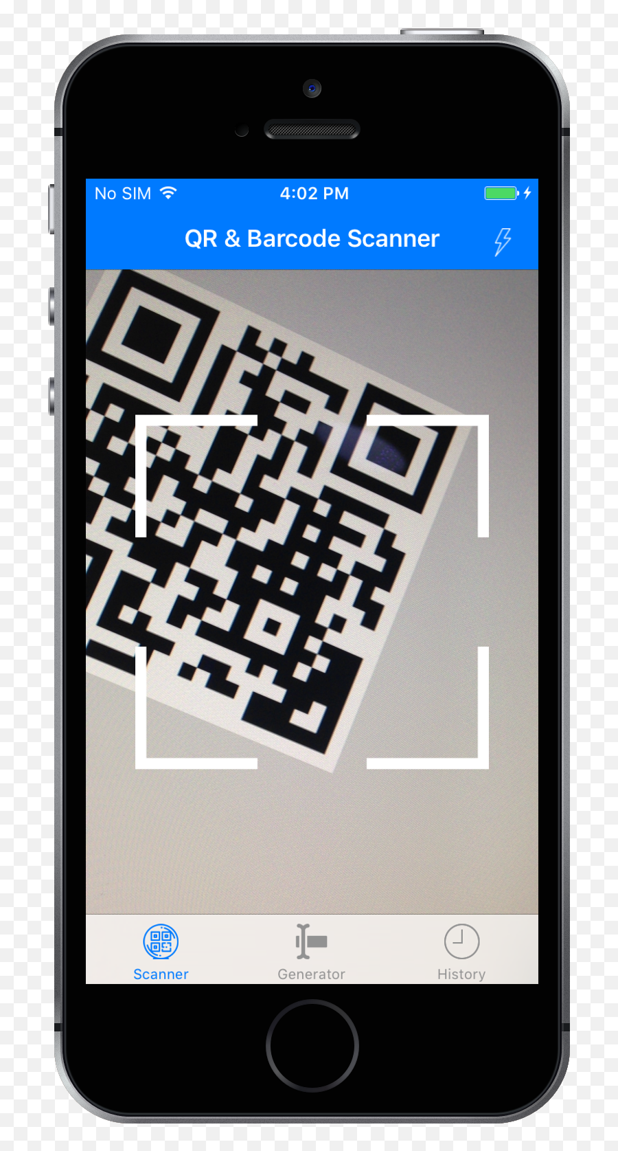 Qr Code U0026 Barcode Scanner And Generator For Ios Swift With Admob - Phone Qr Code Scanner Png,Bar Code Png