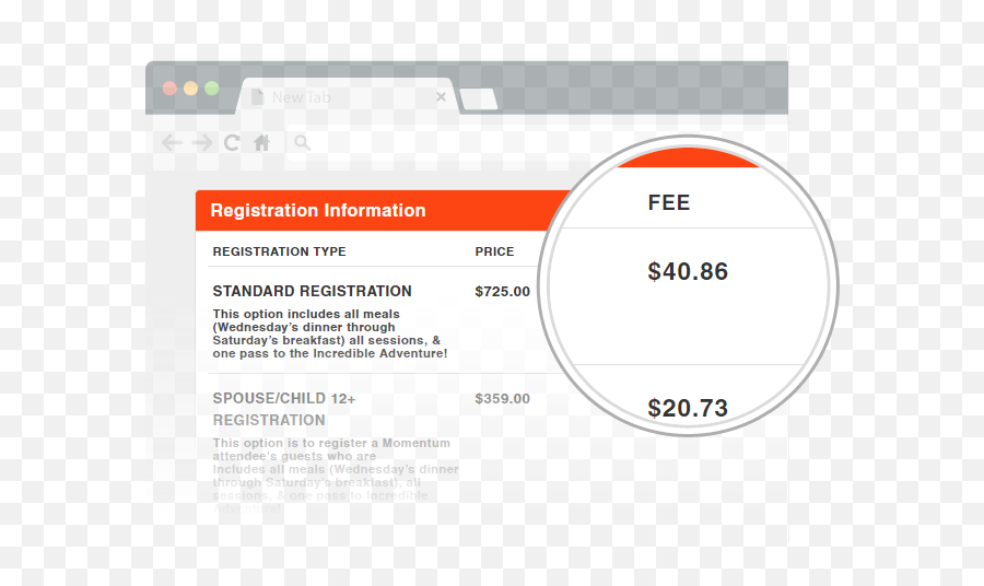 Ticketspice Vs Eventbrite Features And Pricing Calculator In - Horizontal Png,Eventbrite Png