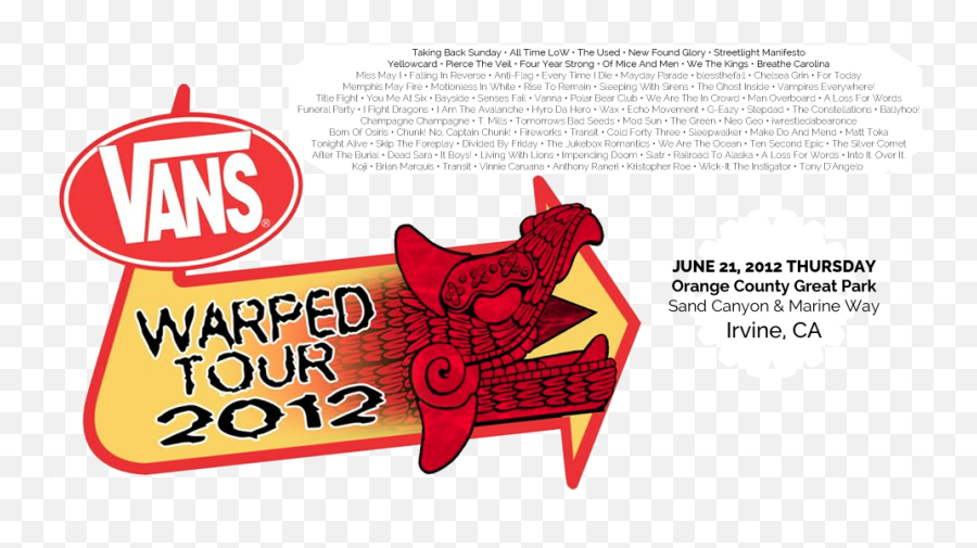 Vans Warped Tour 2012 Png Logos
