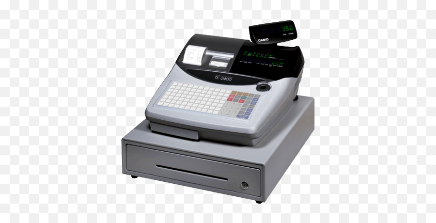 Cash Register Transparent Png - Casio Te 2400 Cash Register,Cash Register Png