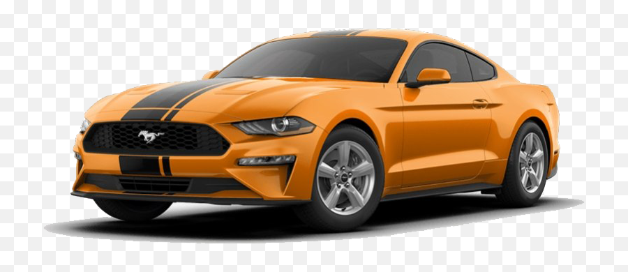 Orange Ford Mustang Png Clipart - Mustang Png,Mustang Logo Clipart