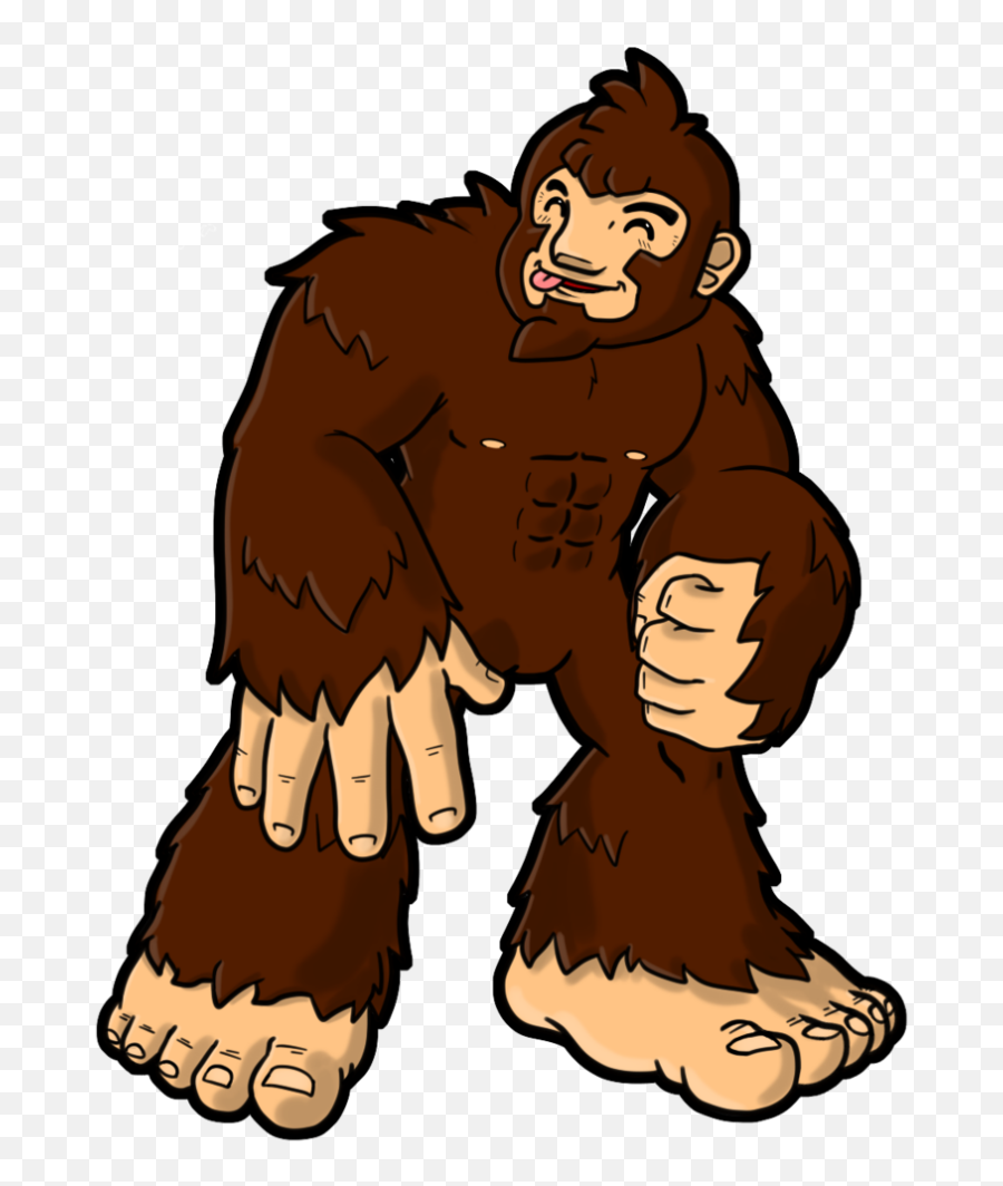 Bigfoot Drawing Cartoon Clip Art - Bigfoot Cartoon Png,Bigfoot Png