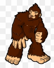 Bigfoot Drawing Cartoon Clip Art - Bigfoot Cartoon Png,Bigfoot Png