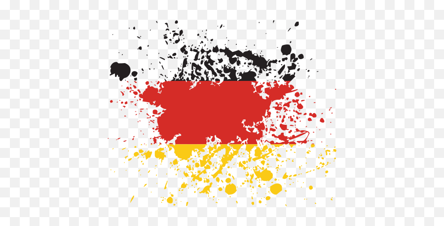 Germany Flag German Vector - Germany Flag Paint Splash Png,Deutschland Flagge Icon