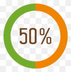 Transparent Png Svg Vector File - 50 Porciento