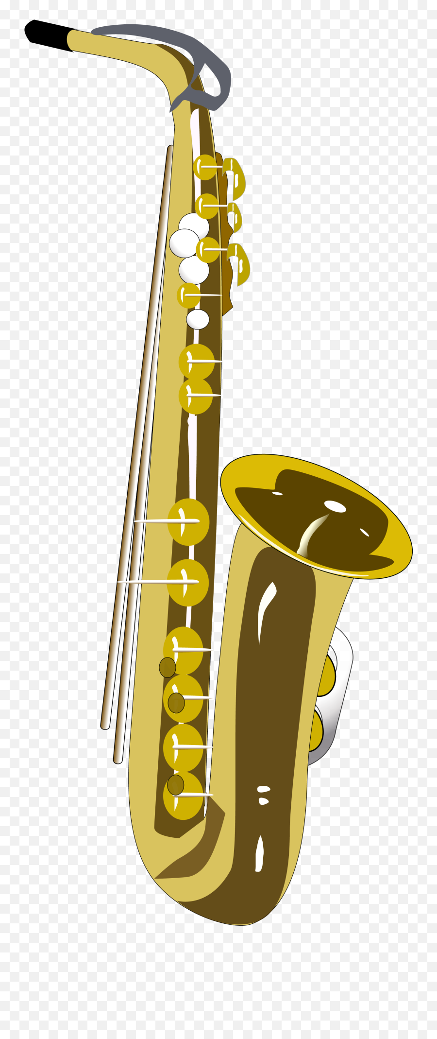 Alto Saxophone Clipart - Saxophone Cartoon Png,Saxophone Transparent Background