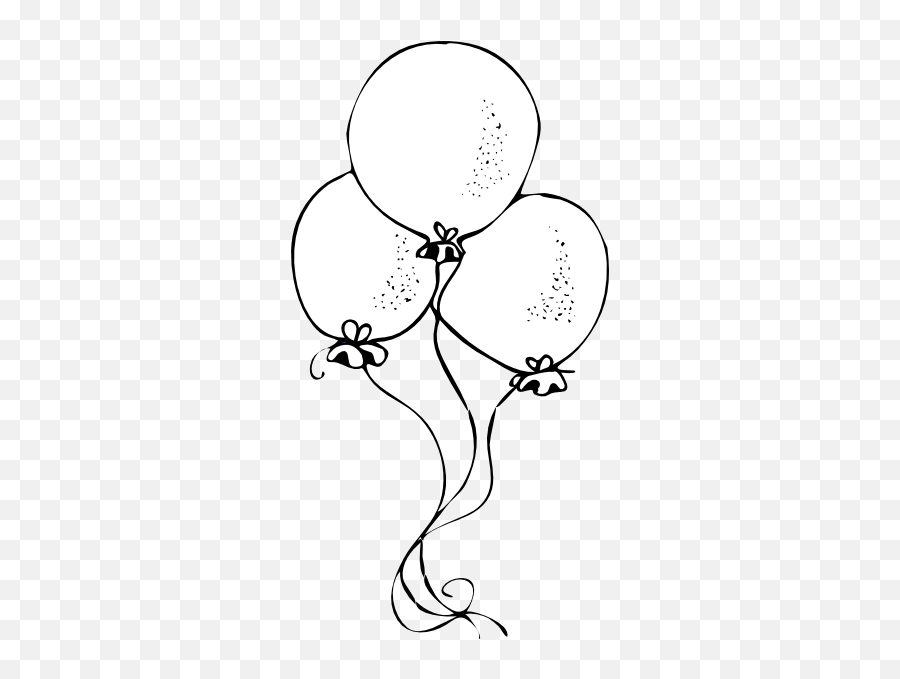 Library Of Black And White Balloons - Balloon Pictures To Colour Png,White Balloons Png