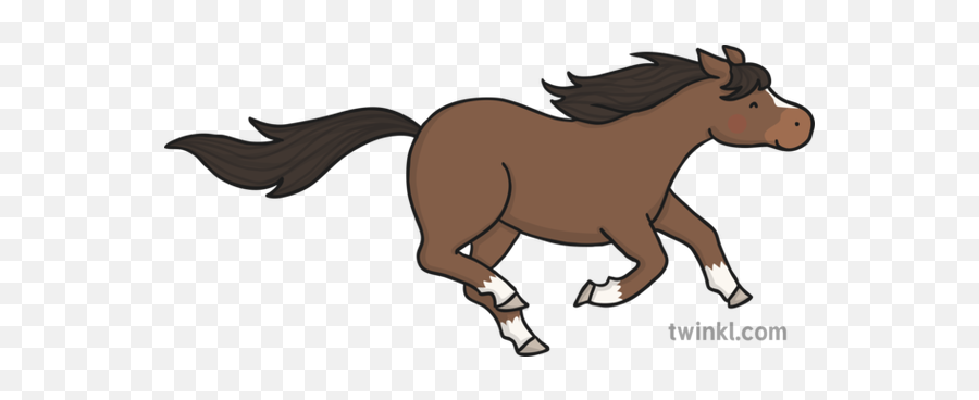 Running Horse Illustration - Twinkl Twinkl Horse Png,Horse Running Png