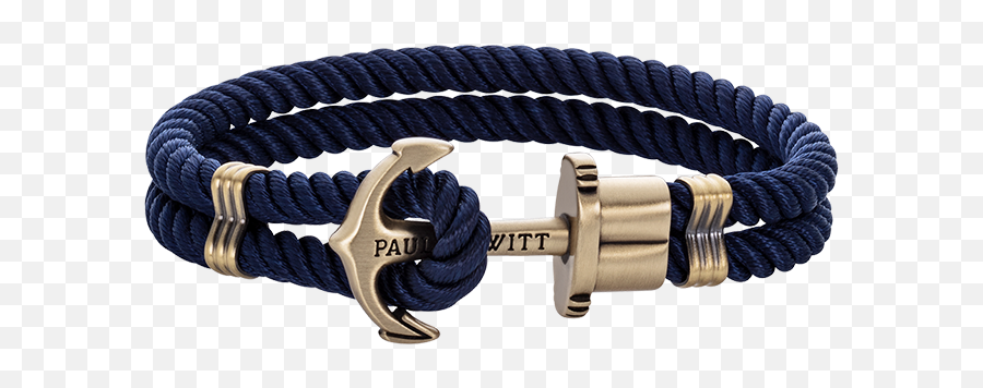 Anchor Bracelet Phrep Brass Nylon Navy Blue - Bracelet Pour Les Homme Png,Us Navy Anchor Icon