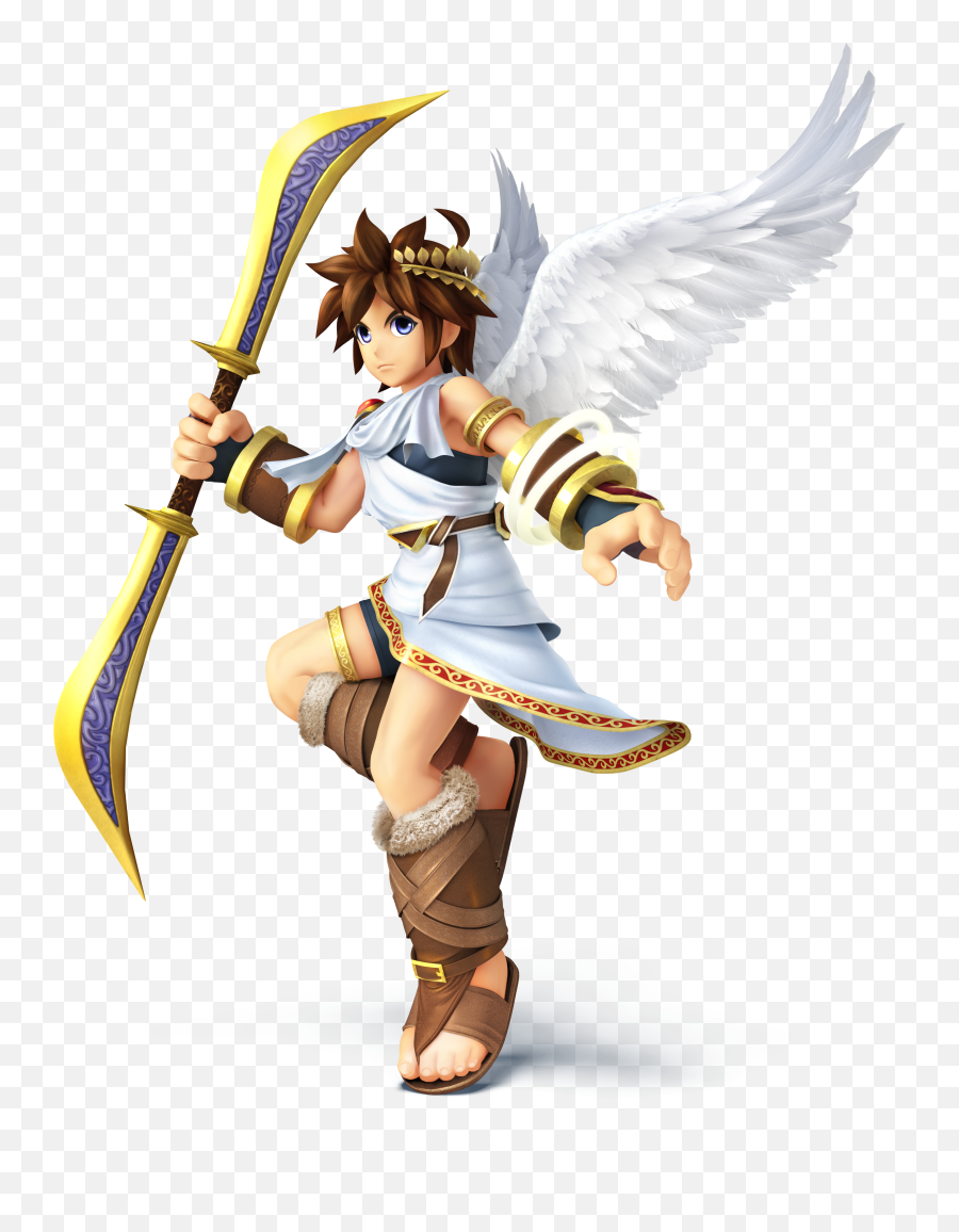 Nintendo Kid Icarus Super Smash Bros Pit Sword Transparent - Pit Super Smash Bros Wii U Png,Sword Transparent
