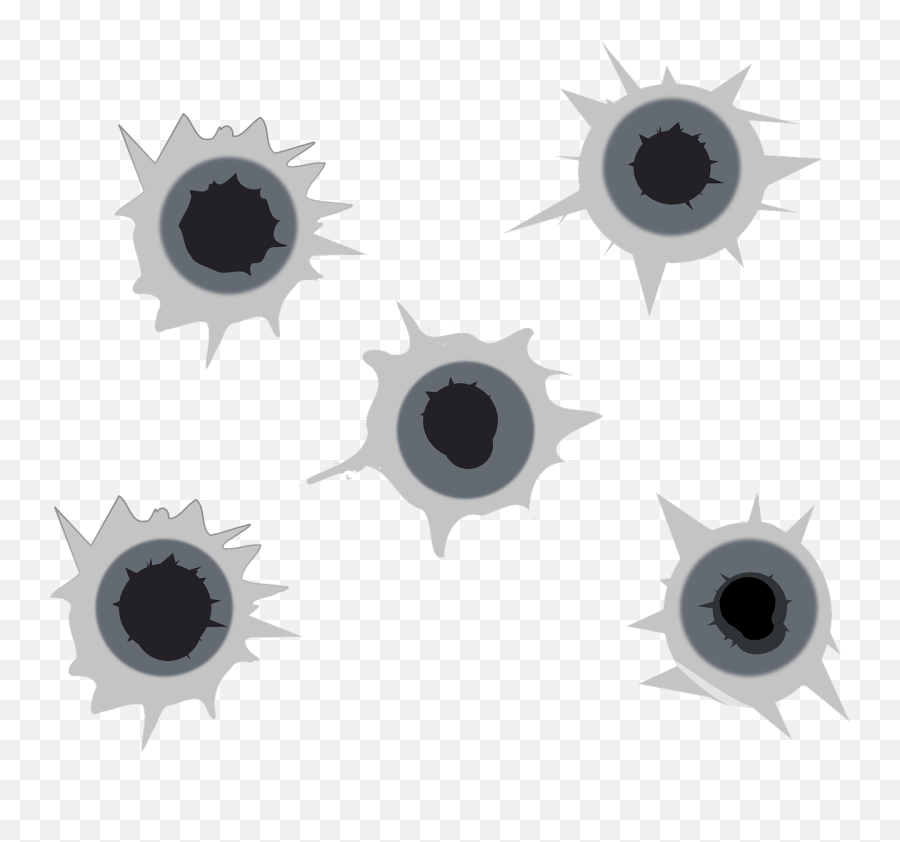 Bullet Gunshot Clip Art - Bullet Holes Png Download 600 Shot Of Gun Png,Bullet Holes Transparent