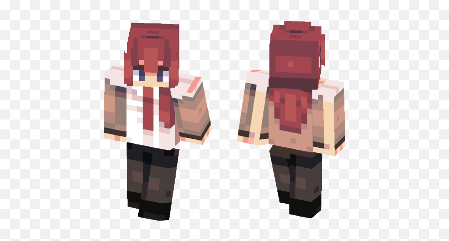 Rkurisutina - High School Girl Minecraft Skin Png,Makise Kurisu Icon