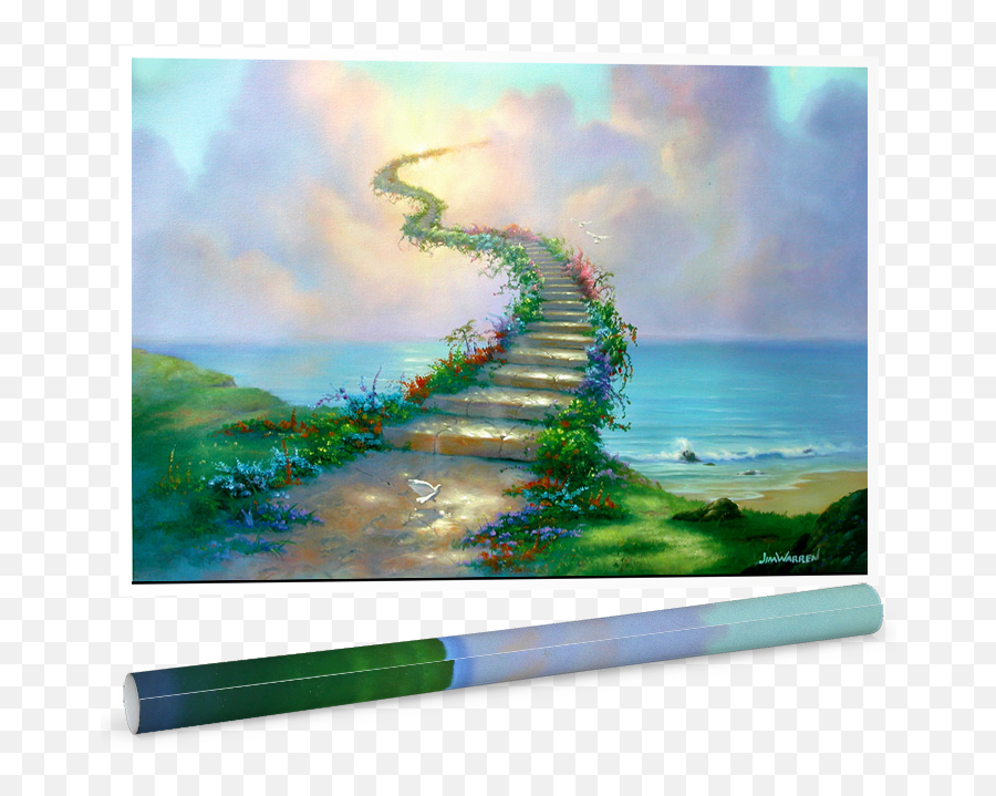 Download Stairway To Heaven Poster By - Stairway To Heaven Painting Png,Stairway Png